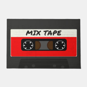 Red Mix Tape - 80er und 90s Retro  Geschenk Fußmatte