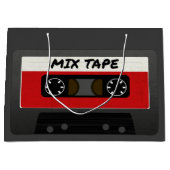 Red Mix Tape - 80er und 90s Retro Geschenk Große Geschenktüte (Vorderseite)