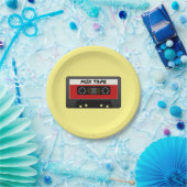 Red Mix Tape - 80er und 90s Retro  Geschenk Pappteller (Party)