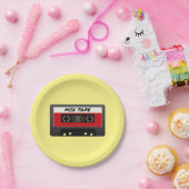 Red Mix Tape - 80er und 90s Retro  Geschenk Pappteller (Party)
