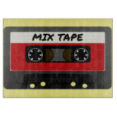 Red Mix Tape - 80er und 90s Retro  Geschenk Schneidebrett (Vorderseite)