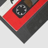 Red Mix Tape - 80er und 90s Retro Geschenk Seidenpapier (Ausschnitt)