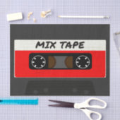 Red Mix Tape - 80er und 90s Retro Geschenk Seidenpapier (Handwerk)