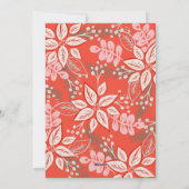 Red Modern Calligraphy Foto Frohe Weihnachten (Rückseite)