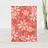 Red Modern Calligraphy Foto Frohe Weihnachten (Rückseite)