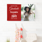 Red Modern Classic Foto Abschluss Banner (Insitu)