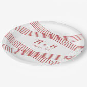 Red Modern Deko Paper Teller (Schrägansicht)