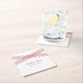 Red Modern Deko Paper Untersetzer (Vor Ort)