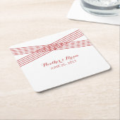 Red Modern Deko Paper Untersetzer (angewinkelt)