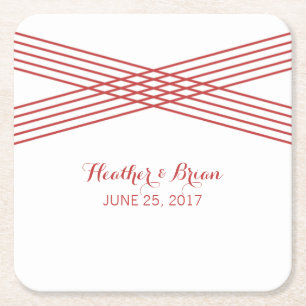 Red Modern Deko Paper Untersetzer