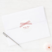 Red Modern Deko Wedding Stickers (Umschlag)