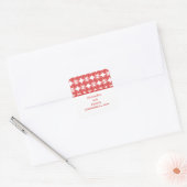 Red Modern Deko Wedding Stickers (Umschlag)
