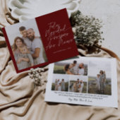 Red Modern Feliz Navidad Script Weihnachten