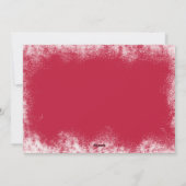 Red Modern Holly Berries 3 Foto Freude Weihnachten (Rückseite)