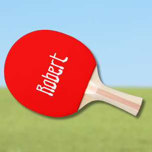 Red Modern Name   Stilvolle Trendy Minimalistisch Tischtennis Schläger