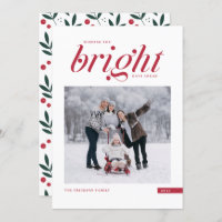 Red Modern Script Bright Days Ahead Foto