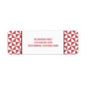 Red Modern Triangle - Adressbücher (Vorne)