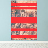 Red Modernised Version von St. James's Street Leinwanddruck (Insitu (Holzboden))