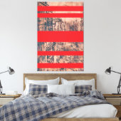 Red Modernised Version von St. James's Street Leinwanddruck (Insitu (Schlafzimmer))