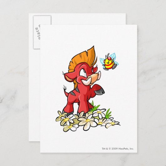 Red Moehog und Buzz Postkarte (Vorne/Hinten)