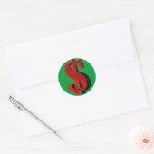 Red Money Runder Aufkleber (Umschlag)