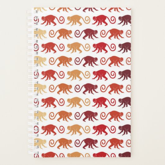 Red Monkeys Pattern Planer (Vorderseite)
