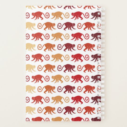 Red Monkeys Pattern Planer (Rückseite)