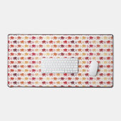 Red Monkeys Pattern Schreibtischunterlage (Tastatur & Maus)