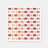 Red Monkeys Pattern Serviette (Vorderseite)