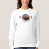 Red Monogram Couples Wedding Anniversary Ehefrau Sweatshirt (Vorderseite)