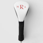 Red Monogram Driver Golf Head Cover Golf Headcover (Vorderseite)