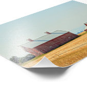 Red Montana Barns Fotodruck (Ecke)
