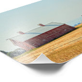 Red Montana Barns Fotodruck (Ecke)