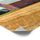 Red Montana Barns Poster (Ecke)