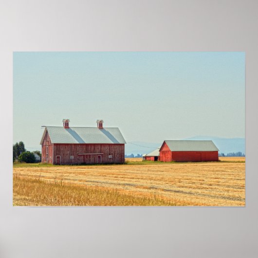 Red Montana Barns Poster (Vorne)