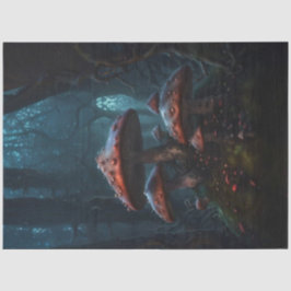 Red Moody Mushrooms - Ein dunkles Dreamscape-Dekou Seidenpapier