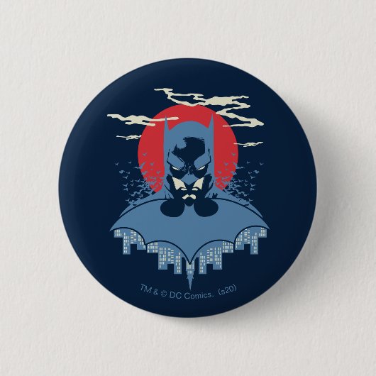 Red Moon Batman mit Logo Button (Vorderseite)