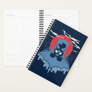 Red Moon Batman mit Logo Planer