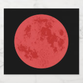 Red Moon Bierflaschenetikett (Einzelnes Label)