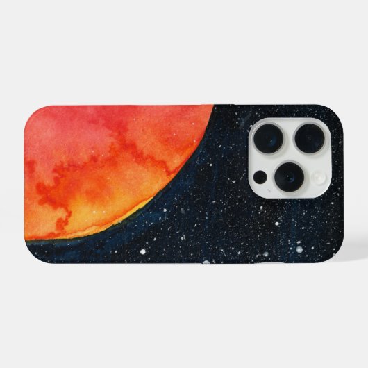 Red Moon Galaxy Phone Case iPhone Hülle (Rückseite (Horizontal))