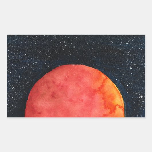 Red Moon Galaxy Stickers (Vorderseite)