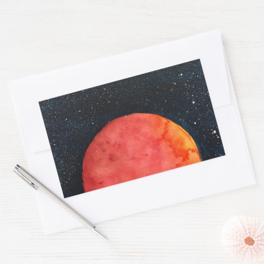Red Moon Galaxy Stickers (Umschlag)