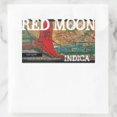 RED MOON INDICA RECHTECKIGER AUFKLEBER (Tasche)