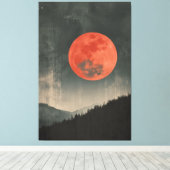 Red Moon Leinwanddruck (Insitu (Holzboden))
