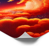 Red Moon Poster (Ecke)