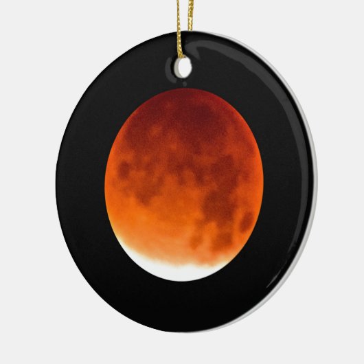 Red Moon Risiing Keramikornament (Links)