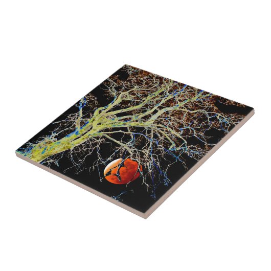 Red Moon Rising Fliese (Seite)