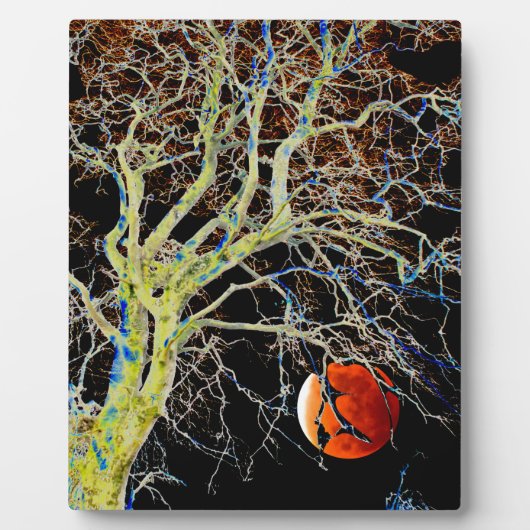 Red Moon Rising Fotoplatte (Vorderseite)