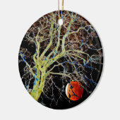 Red Moon Rising Keramik Ornament (Links)