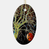 Red Moon Rising Keramik Ornament (Rechts)